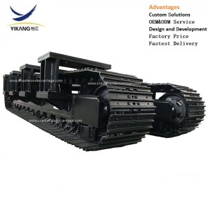 steel tracked undercarriage for mobile crusher